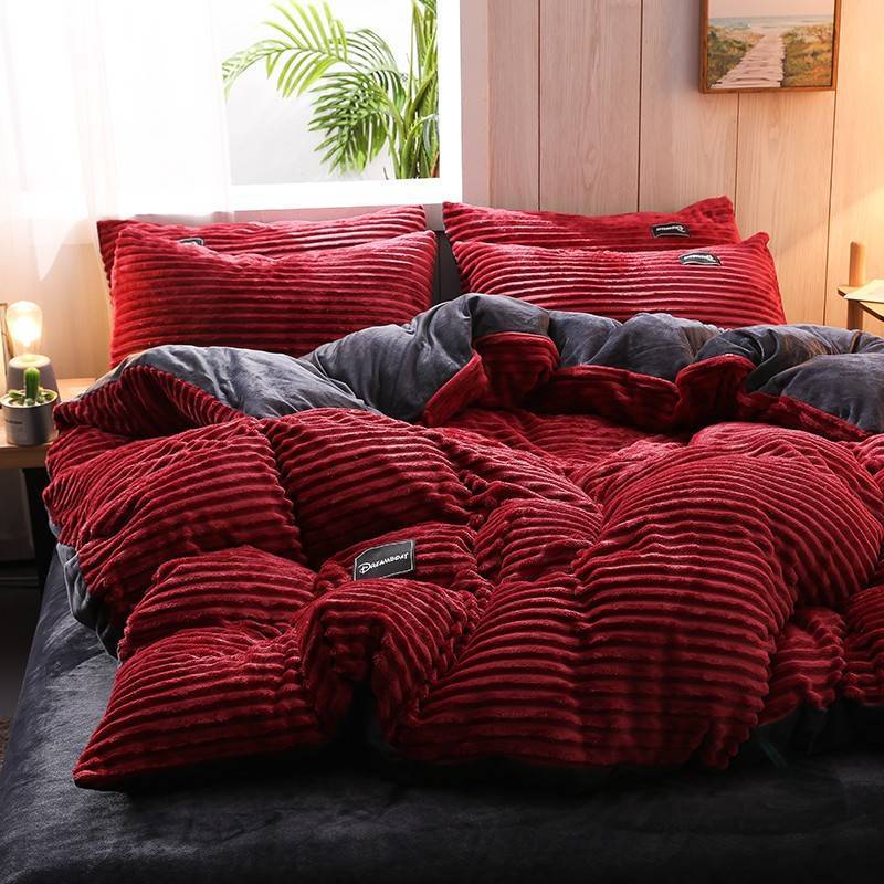 Heavy Fleece Velvet Duvet – Warm & Plush Bedding Comforter