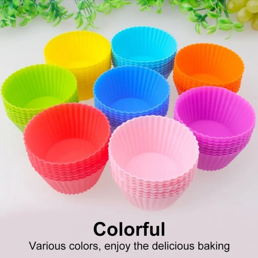 Reusable Silicone Cupcake & Muffin Molds (6 Pieces)