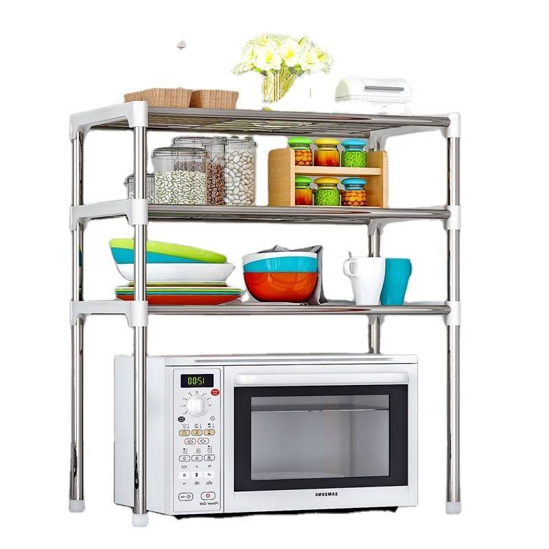 3-Tier Microwave Stand for Kitchen Storage